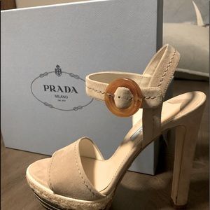 Women’s PRADA suede high heel/platform shoes…9/10 condition